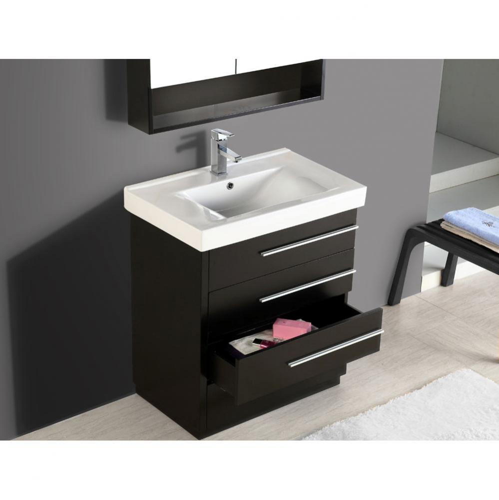 Carlo Vanity, Black, 36''